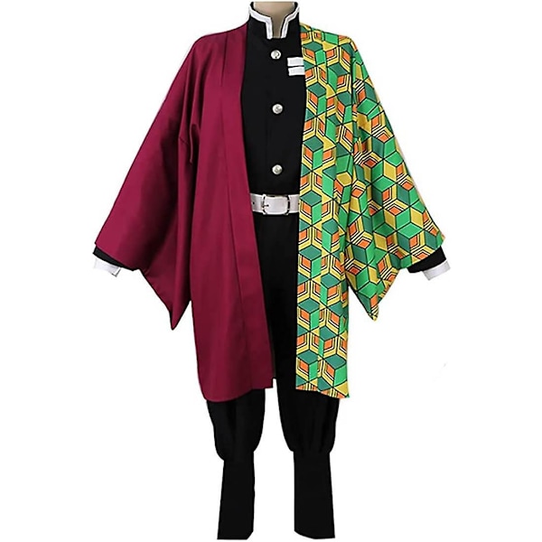 PUKEKAASU Tomioka Giyuu Cosplay Anime-Perfet Green 2XL