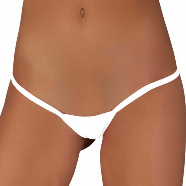 Kvinders Sexede Mini Strings Micro G-strenge Undertøj Trusser - Perfet White S