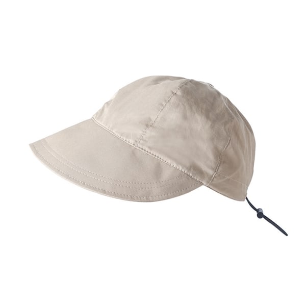 Vikbar solhatt med bred brätte. Justerbara kepsar med dragsko - Perfet Beige