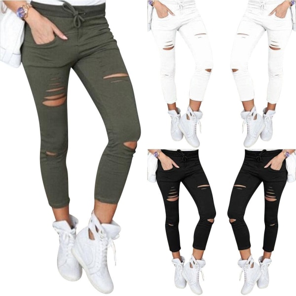 Jeans Leggings Stretch Jeggings - Perfet XL - Grön