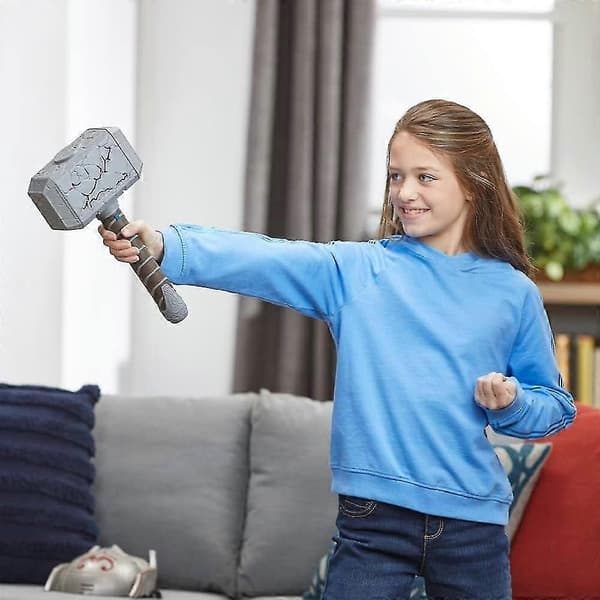 Marvel Studios Thor: Love and Thunder Mighty Fx Mjolnir Elektronisk Hammer Rollespilslegetøj til Børn fra 5 År og Op - Perfekt