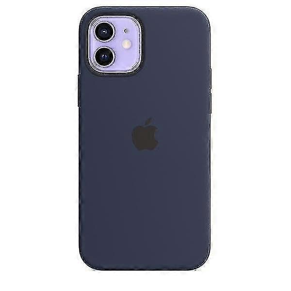 Silikone Etui Kompatibelt med Iphone 12 og 12 Pro - Perfekt Deep Navy 12 Pro MAX