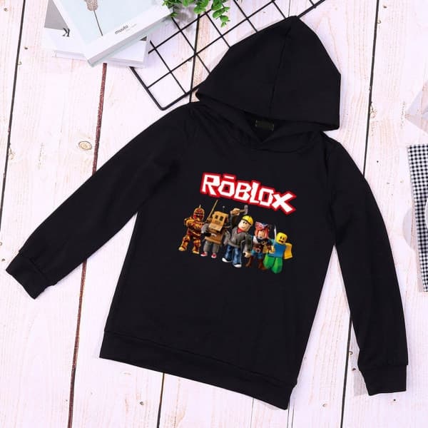 Roblox hettegenser for barn, svart, 100 cm black 100 cm