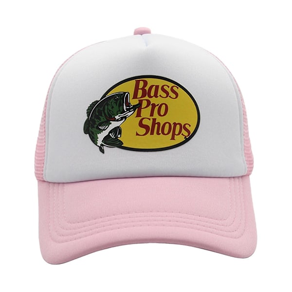 Bass Pro Shop Outdoor Hat Trucker Mesh Cap - Menn og kvinner En størrelse passer alle Snapback Closure - Flott for jakt og fiske-Perfet Pink 0