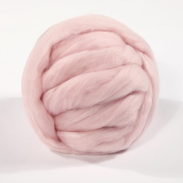 Bulky Wool Garn Chunky Arm Stickning Supermjuk jätteboll Rovin - Perfet Light pink