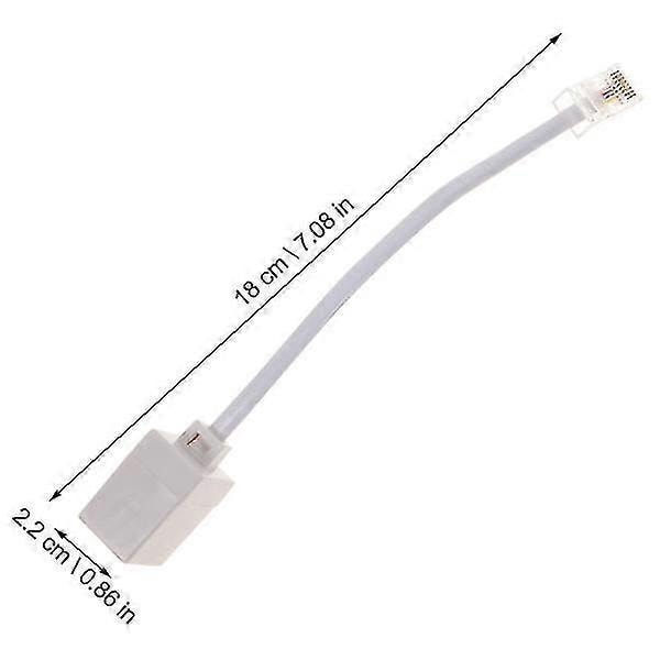 2 kpl Rj11 - Rj45 -sovitin Puhelin Ethernet-sovittimeen Puhelin Ethernet-kaapeliin - Perfet