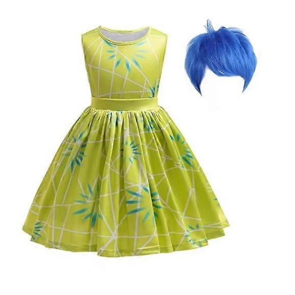 Insidan Ut Glad Rollspelsdräkt Prinsessklänning Tillbehör Flickor Halloween Jul Karneval-Perfekt 130 cm