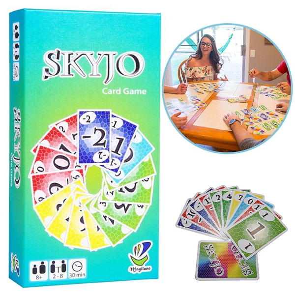 Skyjo By Magilano - Det underholdende kortspil Family Party Card Game Collection Brætspil - Perfet