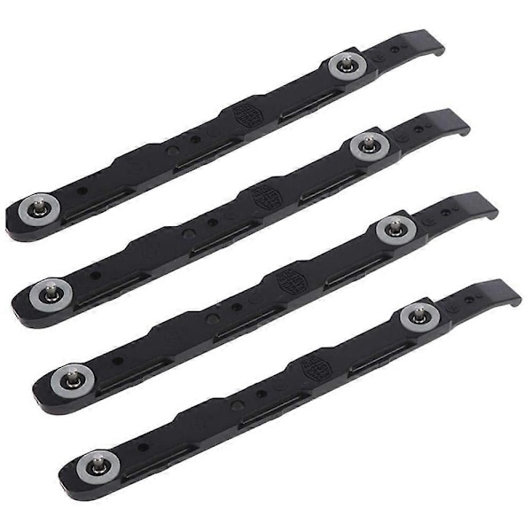 4-pack Chassi Hårddisk Monteringsskenor Chassi Hårddiskskenor för 3,5-tums HDD-fäste, Svart-Perfet