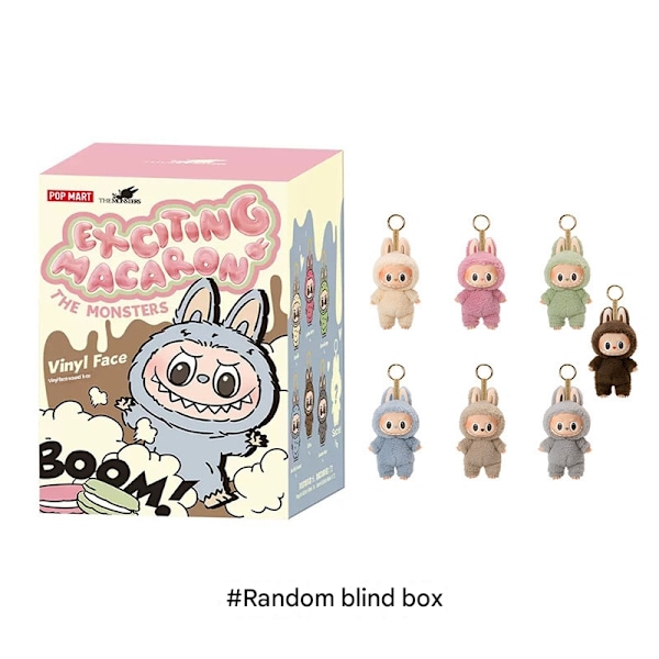 POP MART LABUBU Monsters og andre macaron plysdukke legetøj blind box (tilfældig farve) - Perfet First generation blind box