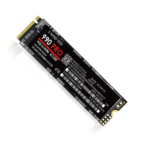 SSD Solid State 4TB 990 Pro M.2 2280 SSD PCIe 4.0 NVMe Gaming Intern hårddisk 7450MB/s Laptop kompatibel- Perfet 4TB