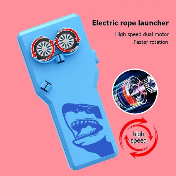Rope Launcher Propel Loop Lasso Med Rope String Controller Håndholdt Shooter Thruster Elektrisk Legetøj Til Børn Børn Gave blue