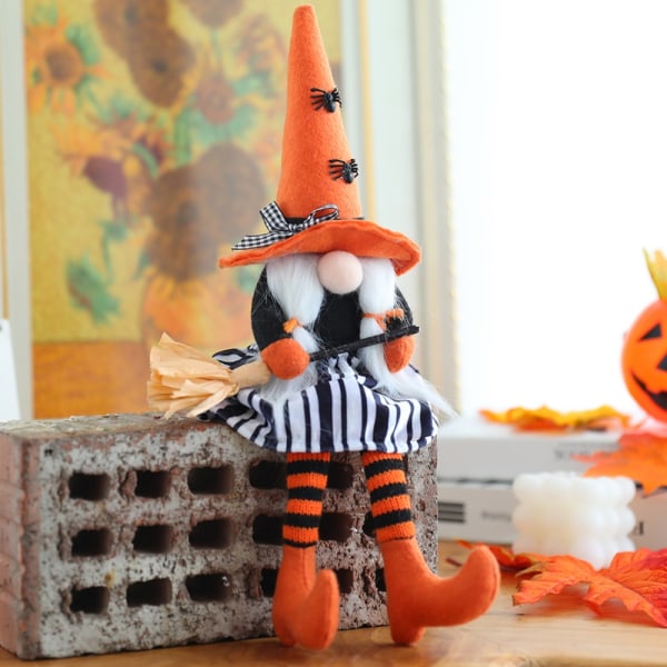 Halloween taikuri nukke silinterihattu Noitatonttu Kasvoton vanha mies A - Perfet B