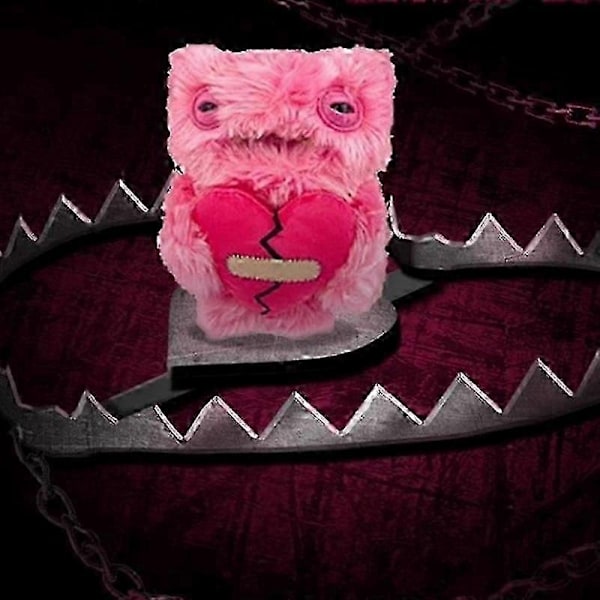 23CM Fuggler Bedårande tandmonster Kärleksmonster Serie Unik tand Rolig Plyschleksak-Perfekt A3