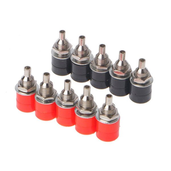 10 kpl eristetty turvallisuus 4 mm banaani naaras Jack Panel Mount Socket -liitosnapaliitin - Perfet