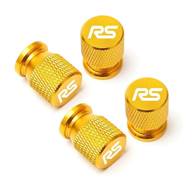 Passar Ford Focus Mk2 Mk3 Mk4 Mondeo Fiesta Rs Bil Däckventillock Däckstavskydd Dammtät Vattentät Bildelar - Perfet Yellow