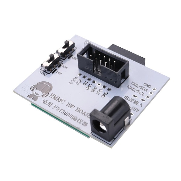 Emmc Isp Board Emmc for Rt809h Programmer Emmc Adapter Test Clamp Hurtigskriving Lesehastighetsberegning - Perfet