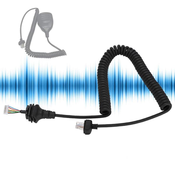 Högtalarmikrofon Handmikrofon Ersättningskabel Sladd Passar Kompatibel med ICOM Radio Mikrofon HM-152-Perfet