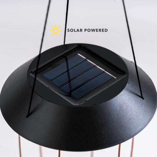 Cat Solar Wind-Chimes Ljus Färgglad Gradient Ljus Utomhus Trädgårdsdekoration - Perfet