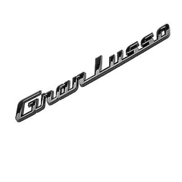 1 st. Bilskylt med 3D ABS Gransport-logotyp för Maserati Ghibli Coupe - Perfekt stylingdekoration Granlusso black