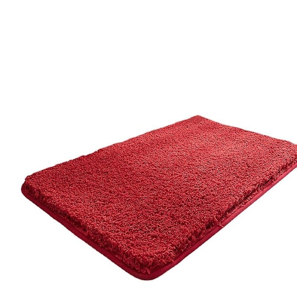 Badeværelsesmåtte skridsikker absorberende brusebadsrum badeværelsestæppe tykt tæppe - Perfet Gray 60*90cm