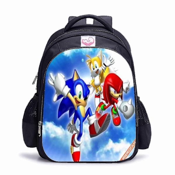 Anime Sonic Tecknad Spel Tecknad Anime Barnryggsäck - Perfekt 12