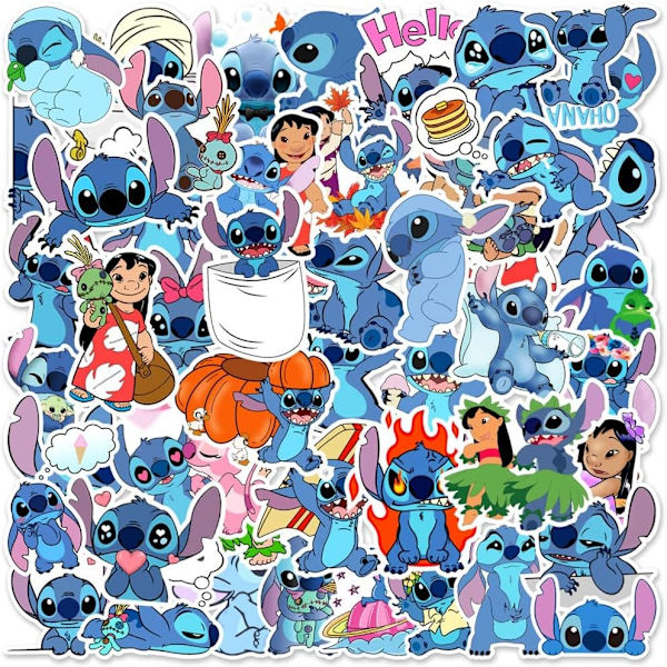 100 kpl Stitch tarroja, Lilo & Stitch tarrat-Perfet OLilo