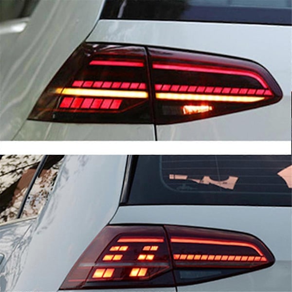 Bil LED Bakljusmontering Bakre Baklampa Kompatibel med Golf 7 7.5 2013-2020 Blinkersljus Backljus Li-Perfet