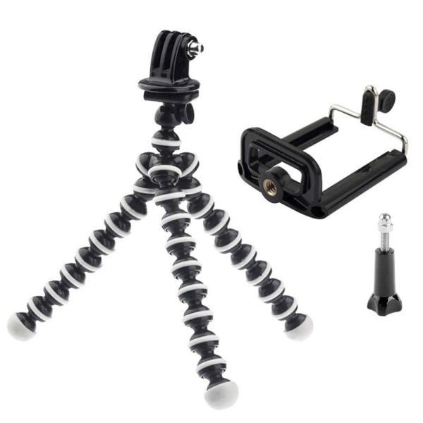 Flexibelt kamerastativ för stativ - Stativ för mobil / GoPro (16 cm) - Perfet black