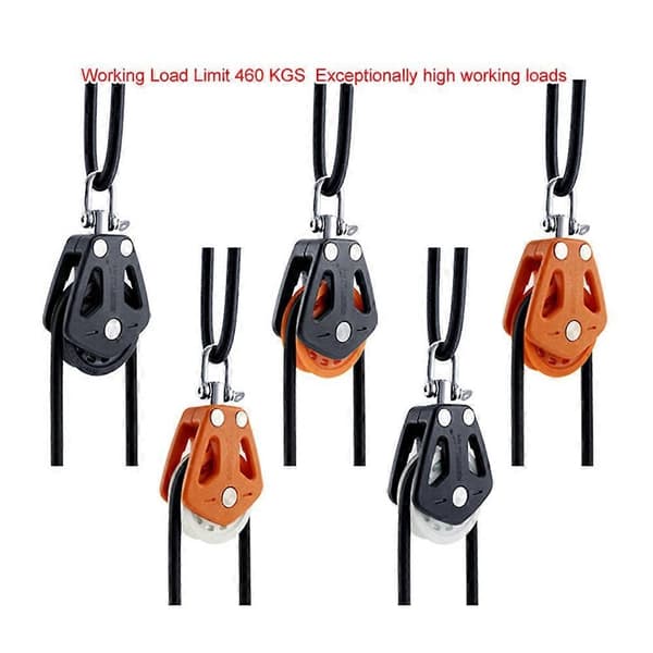 Segelbåt Trissa Nylon Kran Trissa Block Lyft Enkel Trissa Vridbar Segling Trissa-Perfet
