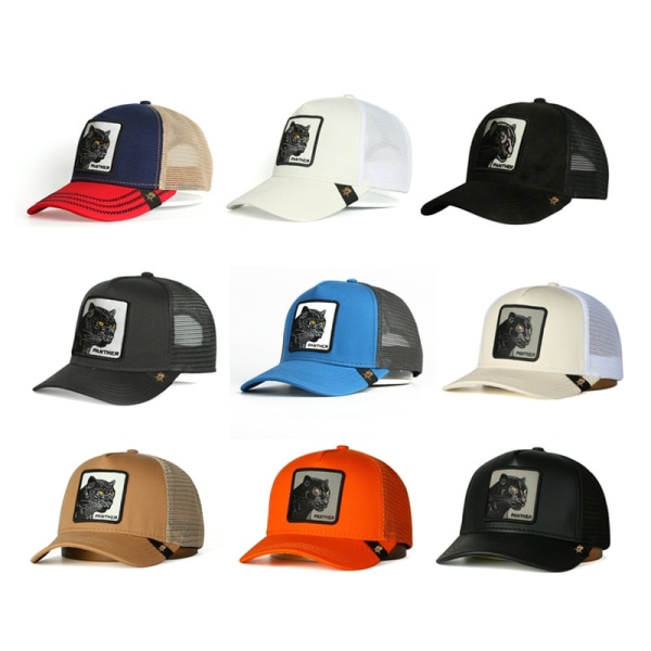 Musta Panther Mesh Cap Baseball Cap Trucker Cap Väri Sininen/G