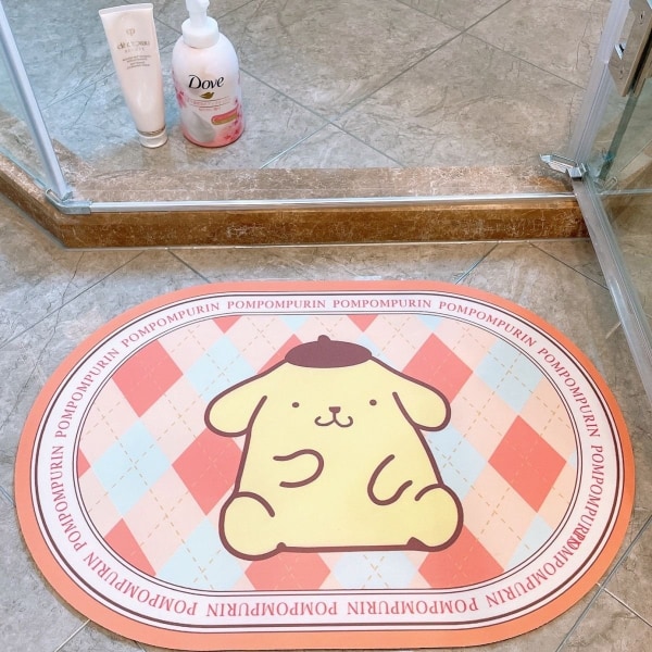 Sanrio mat wc-imukykyinen nopeasti kuivuva liukumaton lattiamatto - Perfet cinnamoroll