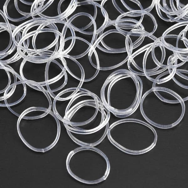 500 stk. Elastisk Hårstrikk Hårband Hårstyling Hårtau for Kvinner - Perfet 500pcs