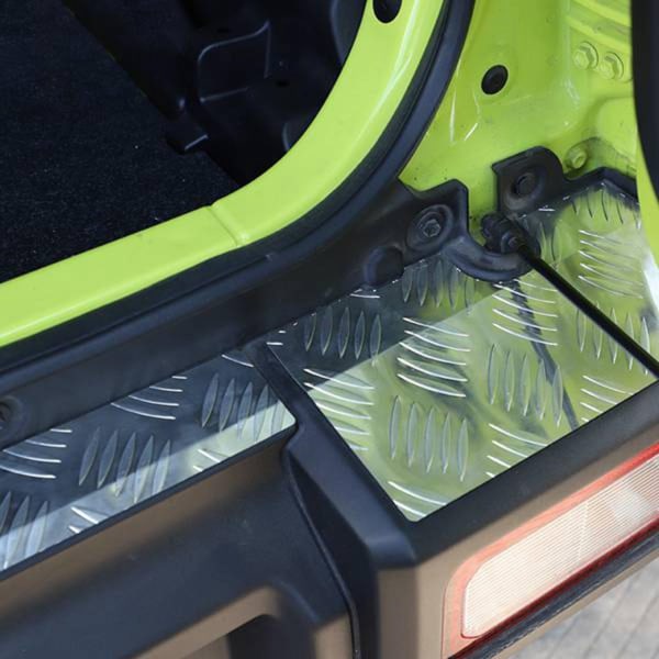 Jimnylle 2019-2022+ auton takapuskurin paneelin cover alumiiniseoksesta liukulevyn tarvikkeet - Perfet