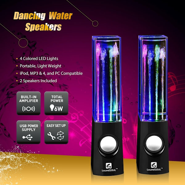 Water Dancing Speakers Light Seven Water Dancing Speaker Show Water - Perfet