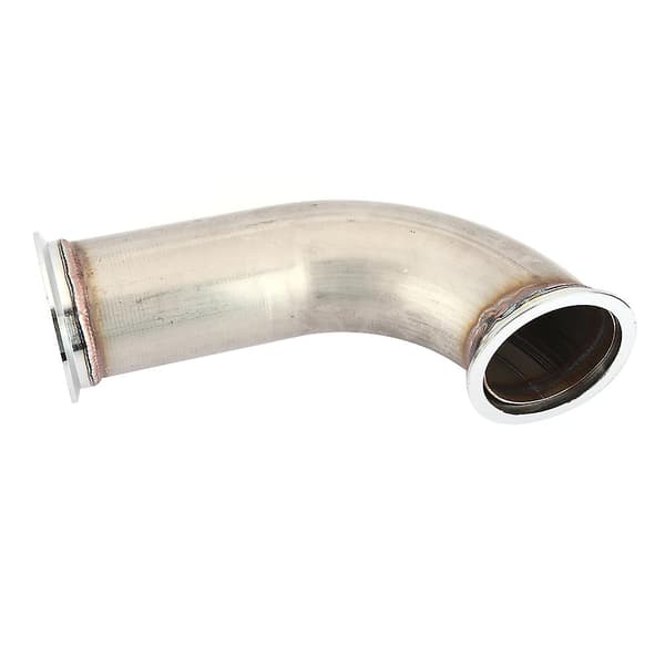 Universal 3 tommer 90° V-bånd med klemme Rør Kort ben Rustfrit stål Downpipe-Perfekt