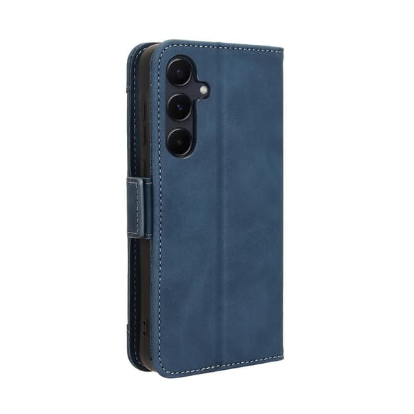Skin Feel Läderfodral Kompatibelt med Samsung Galaxy A35 5G-Perfet Blue