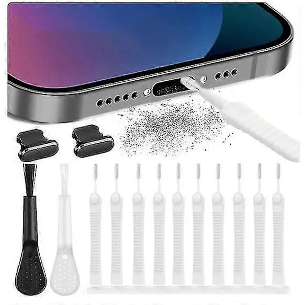 Yhteensopiva iPhone-matkapuhelimen latausportin pölysuojan puhdistussarjan kanssa - Perfet