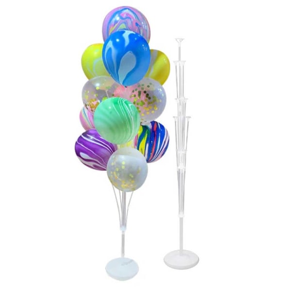 2 pakkauksen ilmapalloteline 13 ilmapallon syntymäpäivää varten - Perfet transparent
