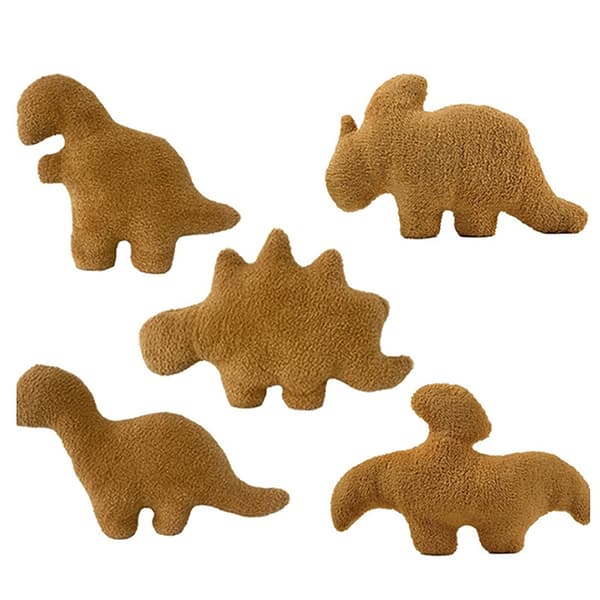 Ny Dino Nugget Kudde Kycklingblock Kudde Triceratops Plysch - Perfekt A A