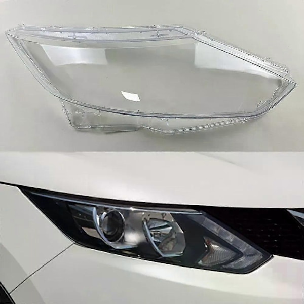 Kompatibel med Nissan Qashqai 2016-2018 Strålkastarglas Transparent Strålkastarhölje Lampskärm Lins Ersättningsglas Lampskärm Plexiglas-Perfekt 1PCS right side
