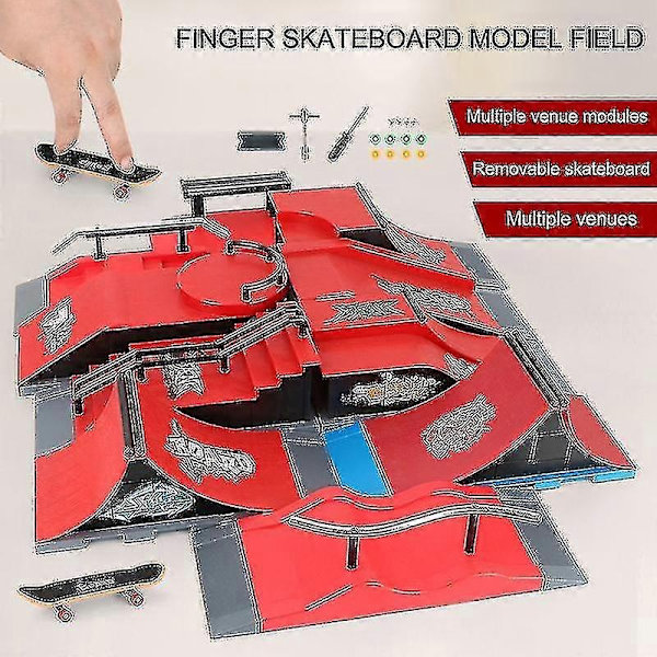 Finger Skateboards Skatepark Ramp Dele, Dæk, Sport Spil til Børn - Perfekt C