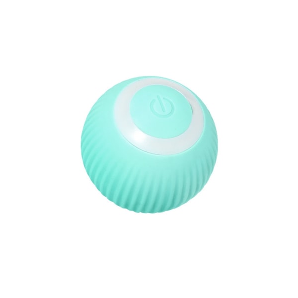 Intelligent interaktiv kattleksaksboll, USB laddning automatisk rullande boll, stimulerar kattkul green