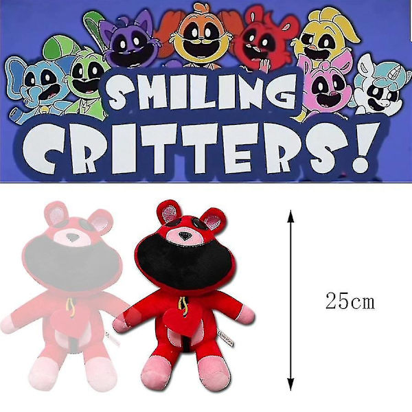 Poppy Playtime Huggy Wuggy Catnap Plys Smilende Critters Legetøj Dukke Børnegaver-Perfekt Bobby Bearhug 25cm