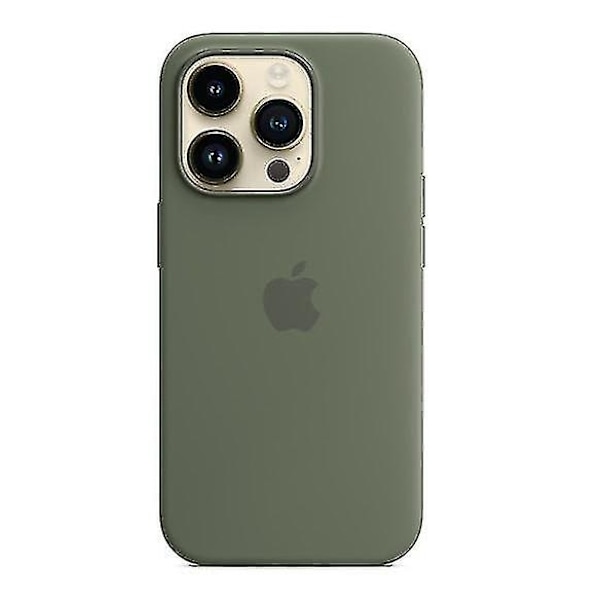 Silikonskal Kompatibelt med Iphone 14pro-Perfekt Olive