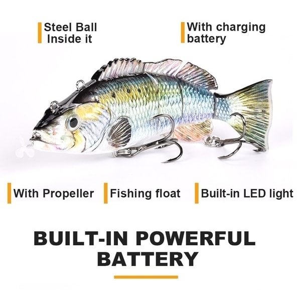 Elektrisk Fiskelokker Woblere USB Genopladelig Kunstig Agn - Perfet 6