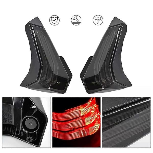 LED Baglygter Kompatible med Can Am Ryker 600 900, LED Røget Sort-Perfekt