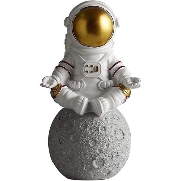 Astronaut Figur Skulptur Spaceman Statue Desktop Tilbehør Børn Drenge - Perfet