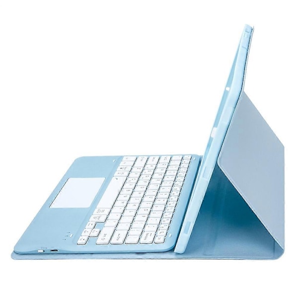 Bluetooth-tangentbord kompatibla med Galaxy Tab S10 FE+-Perfet Ice Blue