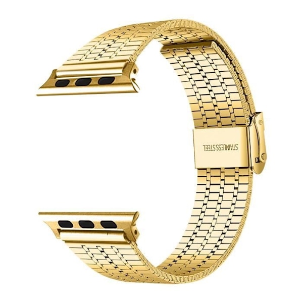 Stropp for Apple Watch 49 mm 45 mm 44 mm 42 mm Linker Firkantet rustfritt stål gull